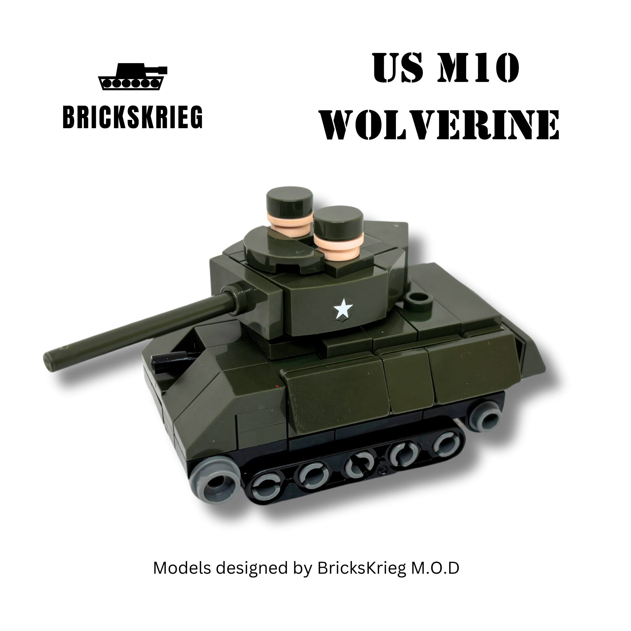 US M10 Wolverine - Single Model – Brickskrieg