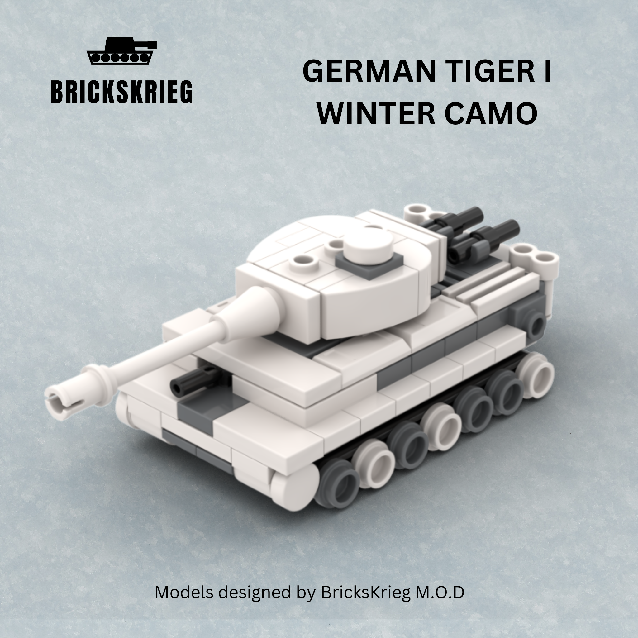 German Tiger I - Single model Winter Camo