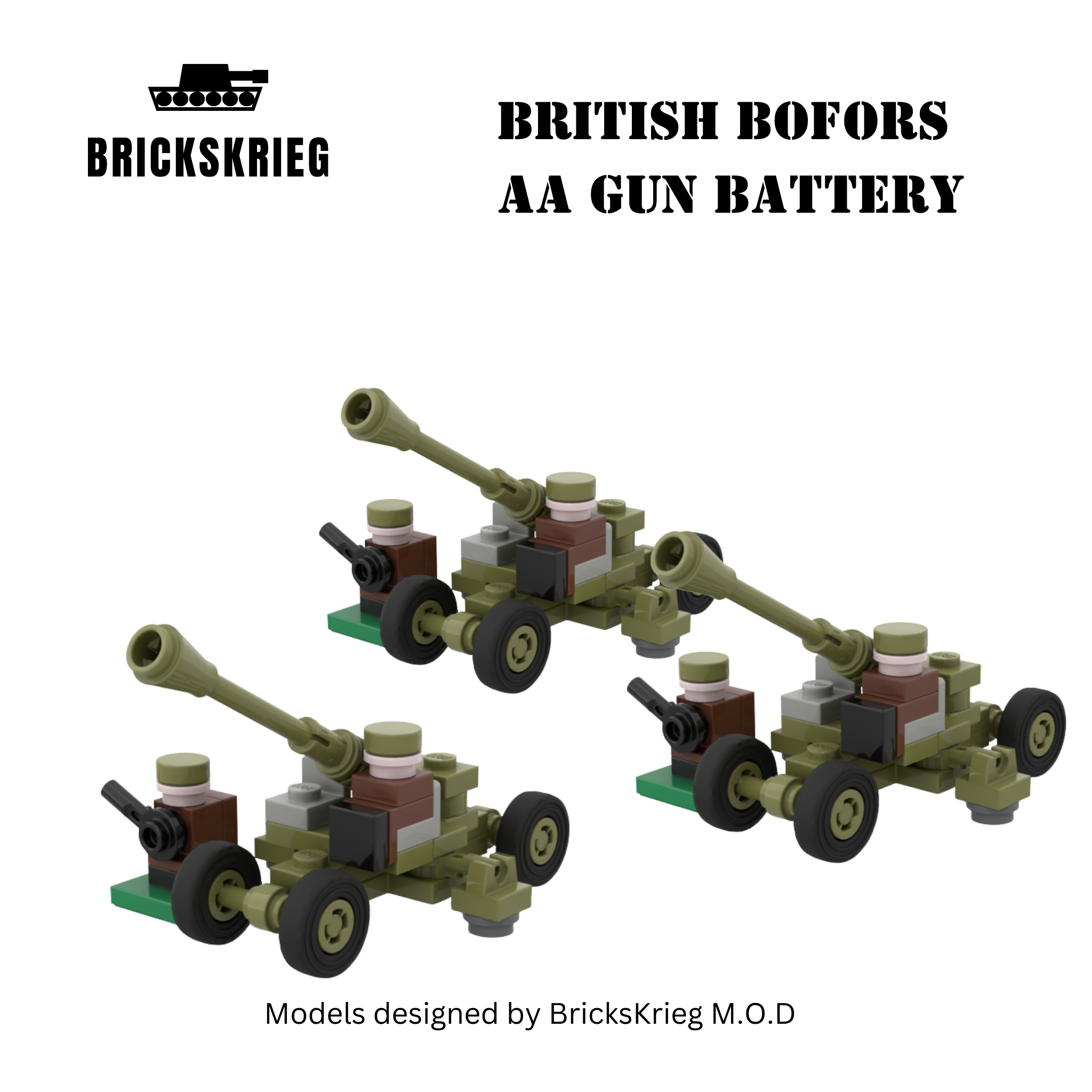 British Bofors AA Gun - Battery