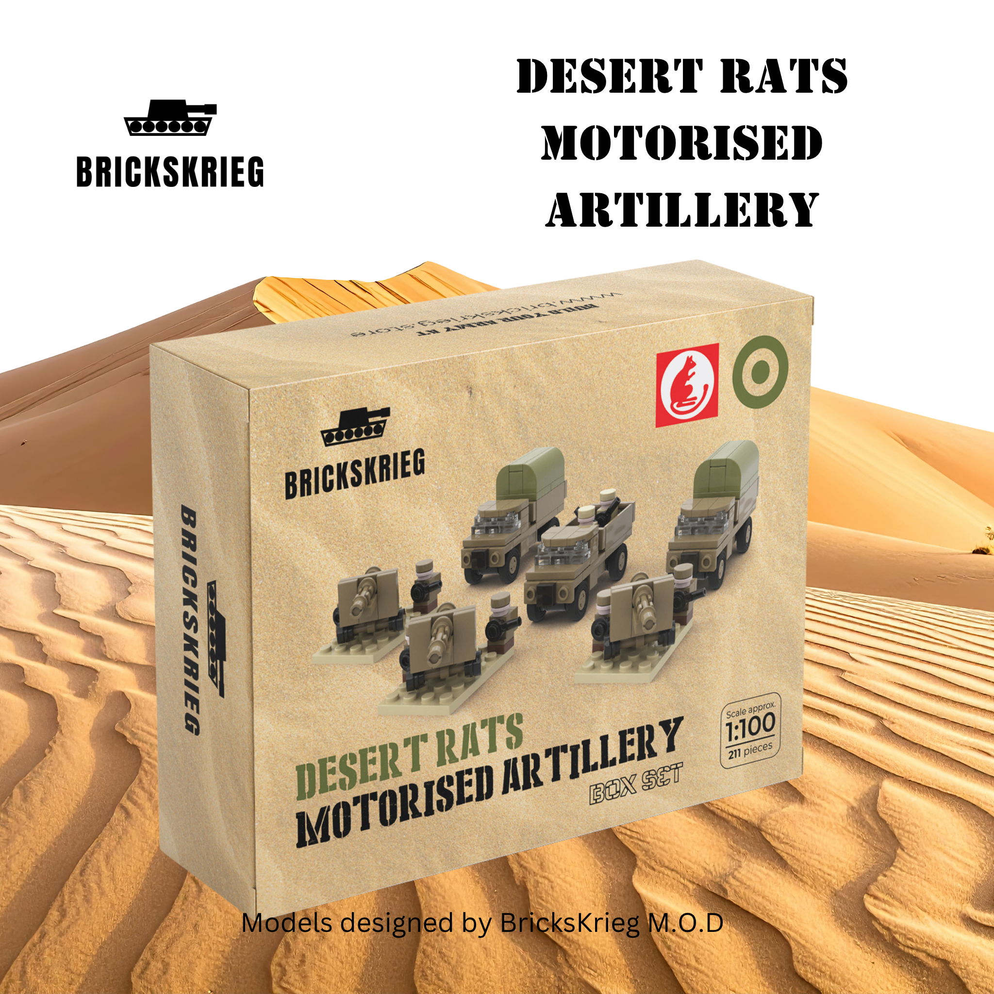 British Desert Rat Motorised Artillery