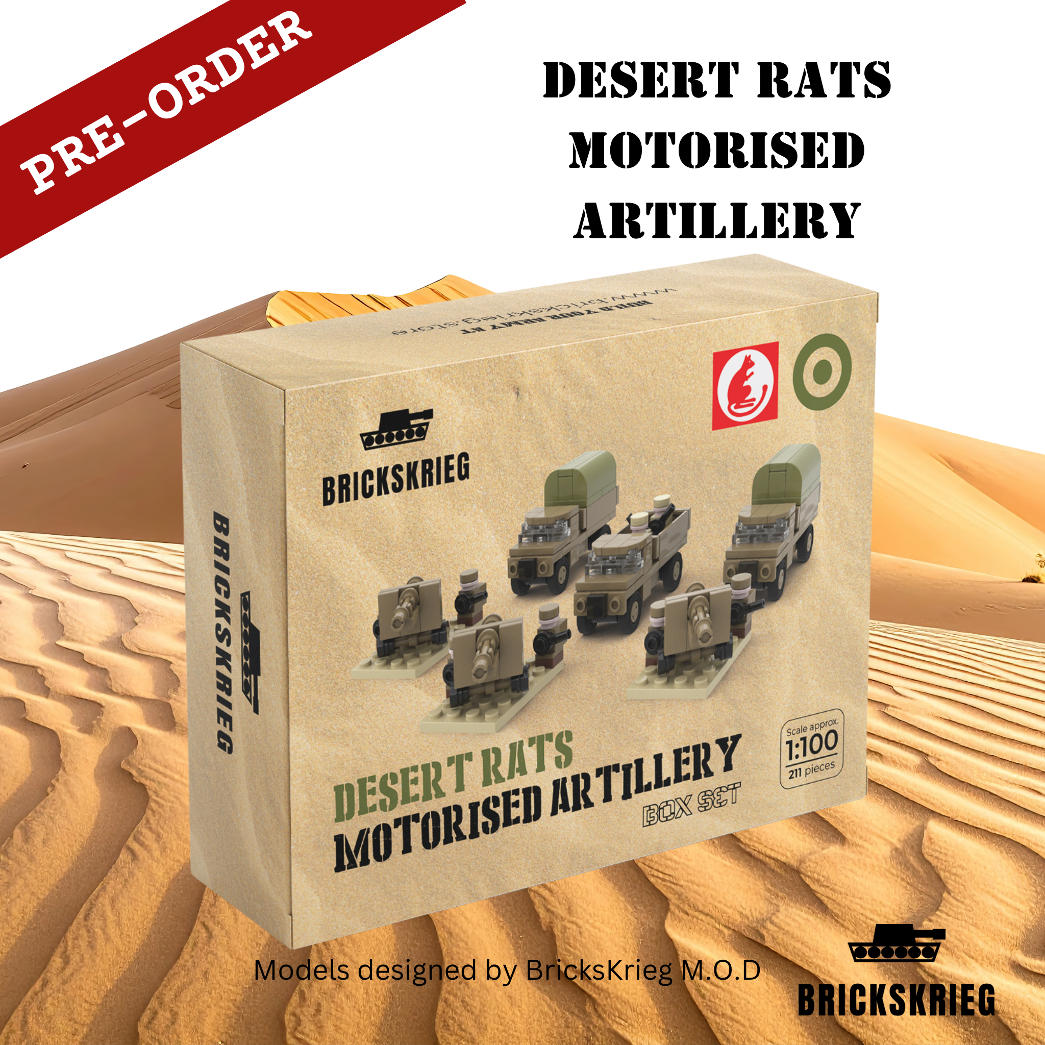 **Pre-Order** British Desert Rat Motorised Artillery
