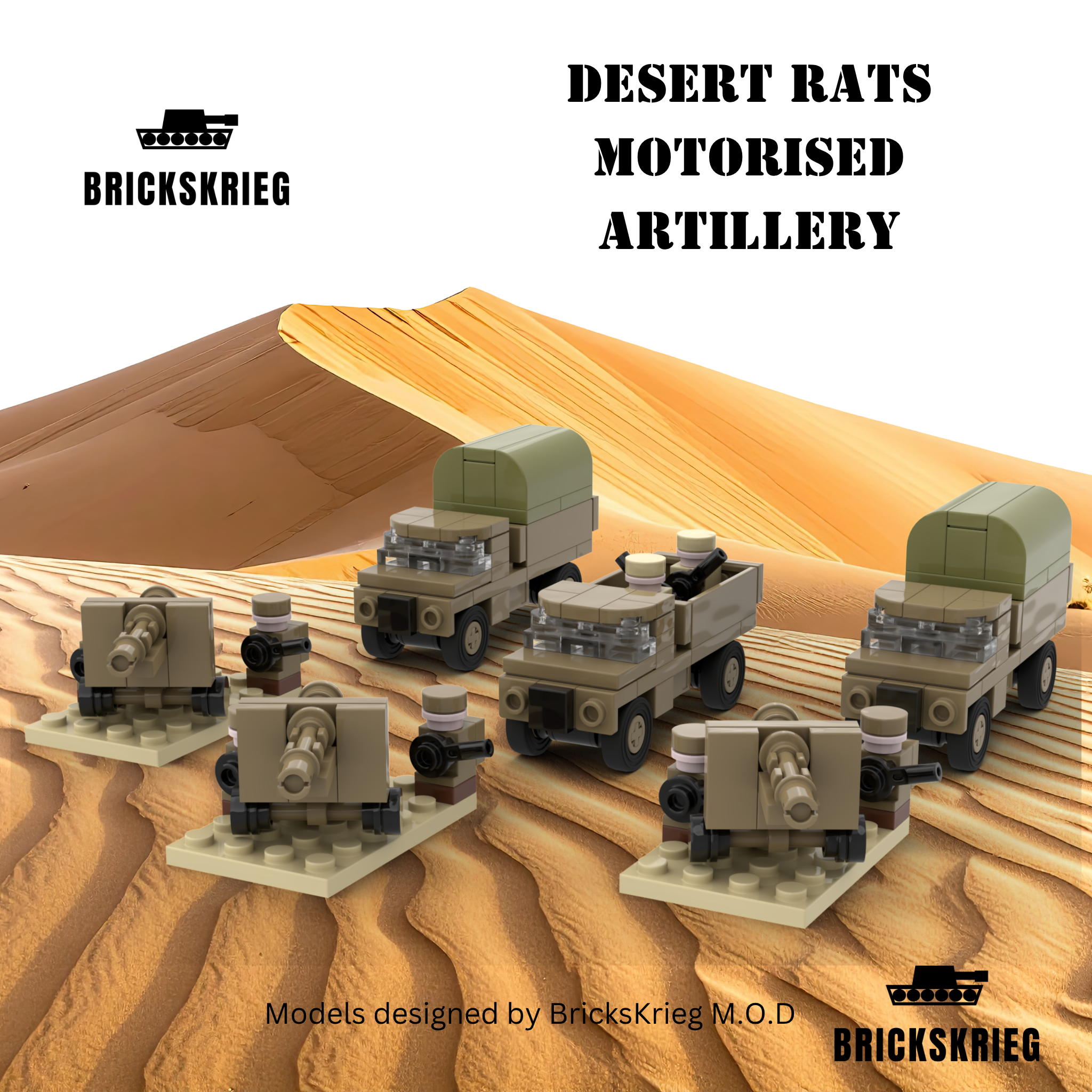 British Desert Rat Motorised Artillery