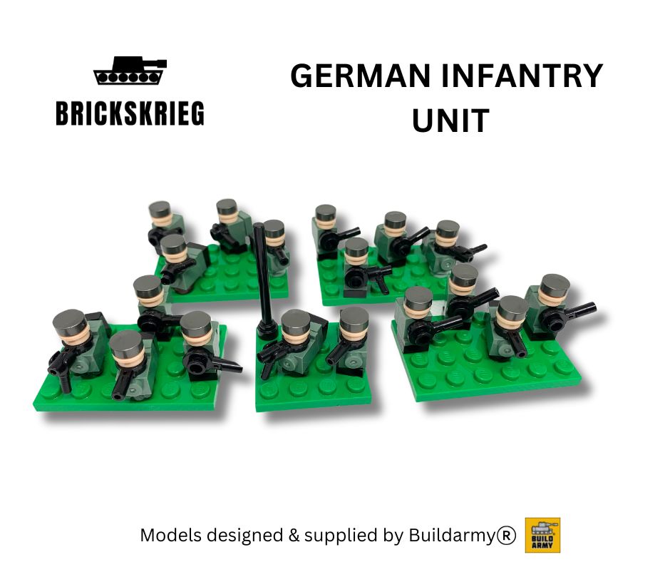 German Motorised Infantry Box Set – Brickskrieg
